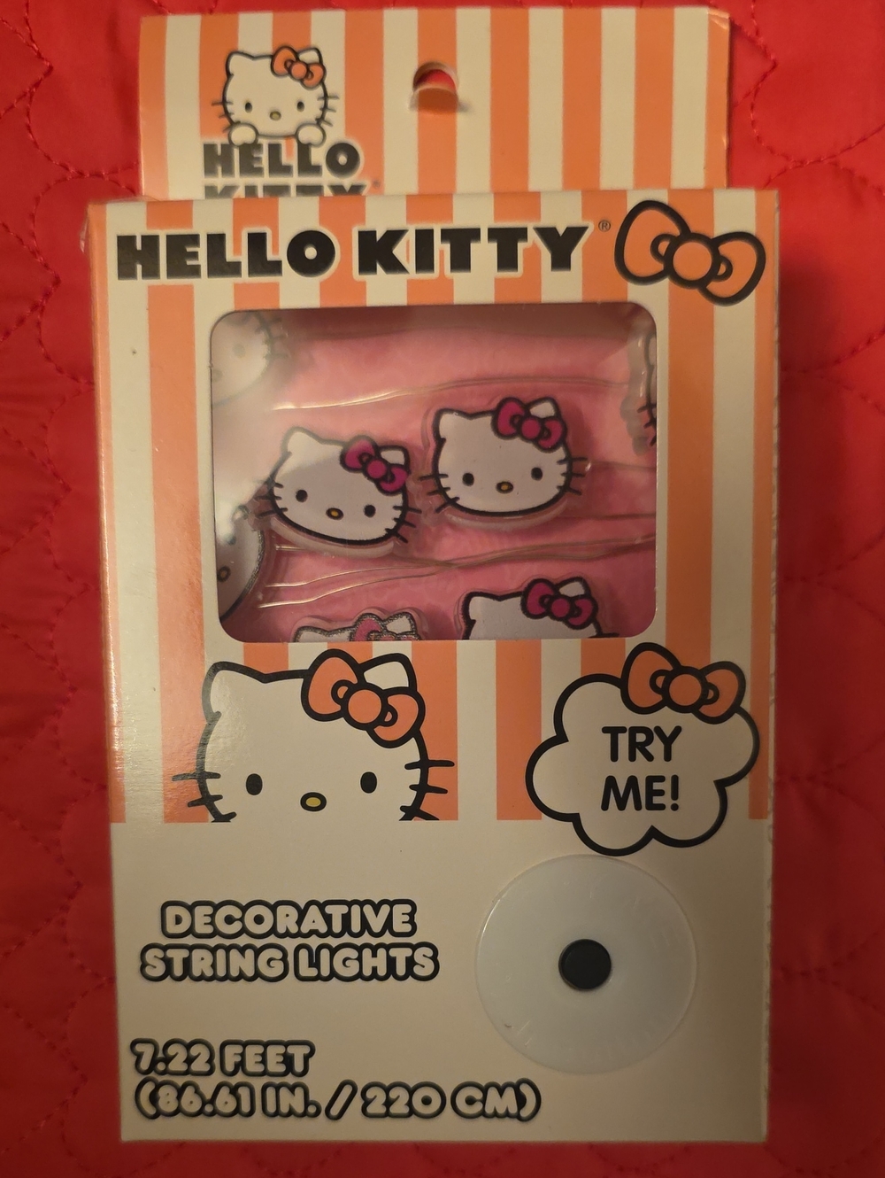 Sanrio Hello Kitty Pink and White Decorative String Lights